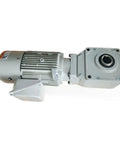 Killer Heavy Duty Motor Gear Reducer For Industrial Machinery with steel housing and attached electric motor, designed for torque control.