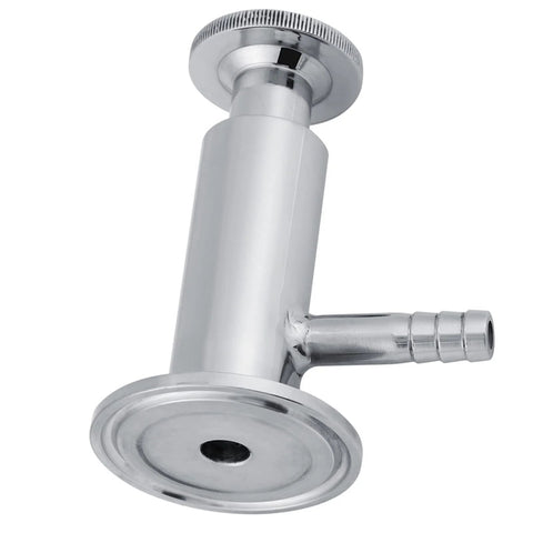 2-inch stainless steel tri-clamp sampling valve with ferrule and side hose barb (SUS304)