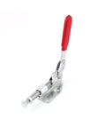 Beefy Quick Release Toggle Clamp Pliers Push Pull Heavy Duty 180 Kg 396 Lb Capacity 42mm Plunger Stroke Metal Clamp Tool For Workshop And DIY Projects, steel clamp with red handle
