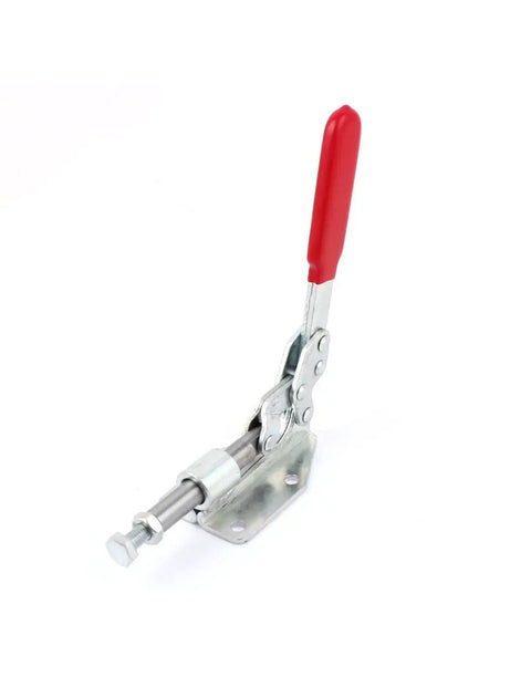 Beefy Quick Release Toggle Clamp Pliers Push Pull Heavy Duty 180 Kg 396 Lb Capacity 42mm Plunger Stroke Metal Clamp Tool For Workshop And DIY Projects, steel clamp with red handle