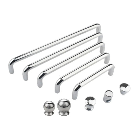Stainless Steel Cabinet Knobs And Drawer Handles Set For Kitchen Cabinets Wardrobes And Furniture Hardware Durable Easy Install Drawer Pulls With Super Sleek Modern Look Replacement
