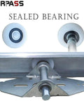 Ultra Quiet 2 Inch Nylon Garage Door Rollers With 4 Inch Stem 6200 2RS Bearings Double Seals Dust Guard Long Life 10 Pack