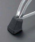 Smooth Operator Adjustable Drum Throne Featuring Beast Mode Stability Heavy Duty Double Brace Support With Non Slip Rubber Feet close-up view of rubber foot.