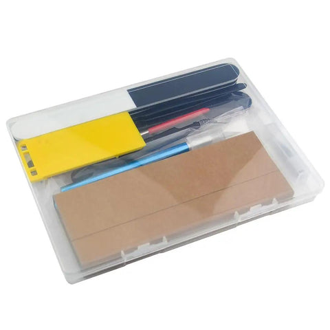 Pro 9 Piece Model Tools Kit For Gundam And Car Model Building Dope Hobby Craft Set with storage case closed view