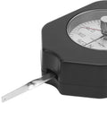 Dial Tension Tester Workhorse Pull Scale Meter For Micro Switches And Electronic Relays With Clear Viewing Cover ABS And Alloy Body Pro Grade Precision Readout For Relay Tip Pressure And Accurate Tension Checks, close-up of dial