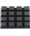 Dead Set Solid Self Adhesive Rubber Feet Pads With Super Sticky Backing Non Slip Furniture Bumpers 0.78 inch black square pads.