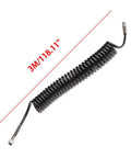Heavy Duty Flexible Polyurethane Recoil Air Hose Featuring Automatic Snap Back Retrieval And Rock Solid Kink Resistant Build For Hassle Free High Flow Pneumatic Air Delivery In Any Workshop Setup, 3M long.