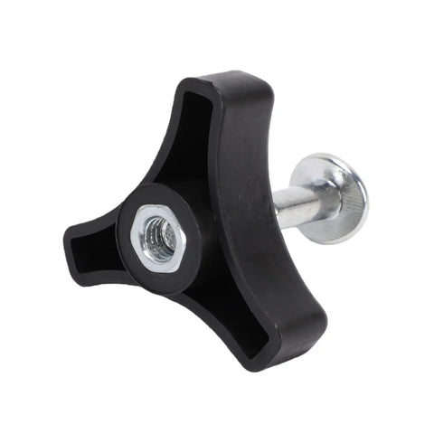 Sturdy 5 Piece Lawn Mower Handle Knobs Set With Head Screws And Nuts, Hard Plastic Metal Kit For Durable Replacement Parts And Upgrades To Fix Your Yard Equipment Smoothly Today, black mower handle knob with metal screw