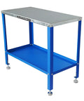 Rust Free 36 By 18 Inch Heavy Duty Universal Tool Stand With 1200 Lb Capacity, 32 Inch Work Height, 10 Ga Top, Built In Storage Tray For Tools And Materials, Durable Work Table Benches For Shop Or Garage