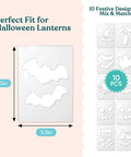 Top Tier 10 Pack Halloween Acrylic Router Template Kit Features Killer Ghost Bat Spider And Witch Hat Patterns. 8x5.5 inch bat stencil.