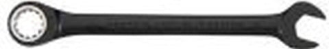Reverse Ratcheting Combo Spline Wrench Eleven Thirty-Second Inch, slim shank, TorquePlus box ends, heat treated alloy steel, top view.