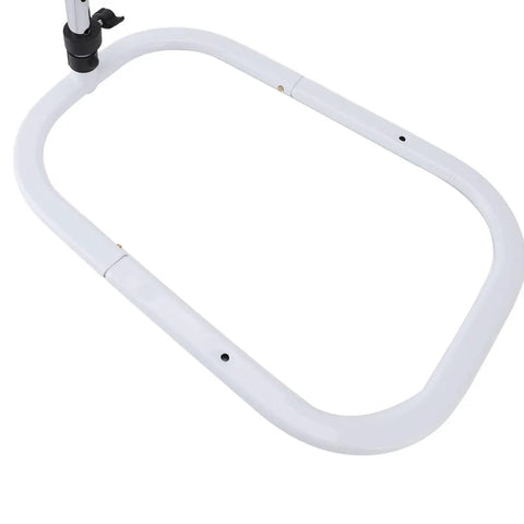 Versatile Bedside Assist Handle With Adjustable Height Bed Rail 3 In 1 Frame base detail showing carbon steel material