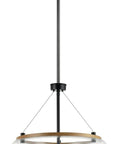 Orono 3 Light On Trend Modern Farmhouse Black Pendant Ceiling Light With Wood Accent And Clear Glass Shades for kitchen island