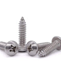 Heavy Duty Tough As Nails 304 Stainless Steel Pan Head Sheet Metal Screws Phillips Drive for wood and metal projects.