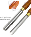 Top Shelf Wood Turning Roughing Gouge Kit Dead Nuts Sharp Carbide Tipped Lathe Chisel with walnut grip and HSS 4341 blades.