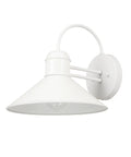 Novogratz X Globe Maxwell 11 Inch Outdoor Wall Sconce Matte White Weatherproof Modern Farmhouse Lighting For Porches And Patios