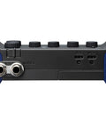 Rear view of AMS-44 USB Audio Interface For Musicians And Podcasters With Four Inputs And Four Outputs Loopback Direct Monitoring