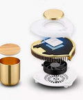 Exploded view of the Two In One Desktop Beverage Warmer And Rapid Chiller Pad For Coffee Milk Tea and Hot Chocolate.