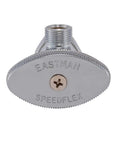 Front view of Multi-Turn Angle Stop Valve With Nut And Sleeve Chrome Plated 3/8 Inch OD To 5/8 Inch OD DIY Friendly Install