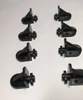 Twist In Shelf Pins 8 Pack Black Durable 5mm Shaft Angled 3D Printed Pegs For Adjustable Shelving In Kitchen Cabinets