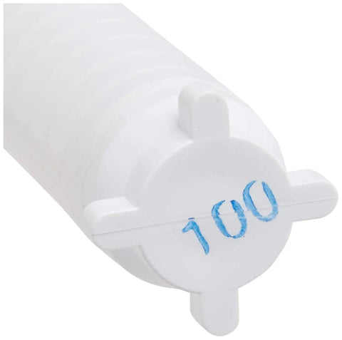End view of 1 Inch Spin Down Replacement Filter Screen 100 Mesh 152 Microns For Sand Separator And Sediment Trapper with 100 marking.
