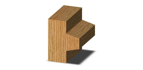 Wedge Tongue And Groove Router Bit Set Two Piece One And One Quarter Inch Diameter One And One Quarter Inch Cutting Length detail
