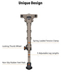 Lightweight Aluminum Rifle Bipod 7.5 To 9 Inches For M Lok Attachment Direct Mount No Adapter Required Adjustable Shooting Rest For Hunting