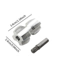 Heavy Duty Metal Pvc Pipe Threader Kit With Four And Six Point Dies For 20Mm And 26Mm Lines, showing two steel threading dies.