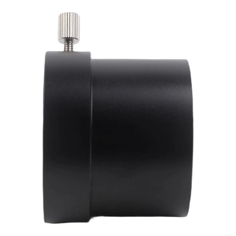 Side view of 2 Inch Telescope Adapter For C Series And 8SE, Aluminum Alloy Build, Black finish, with tightener knob.
