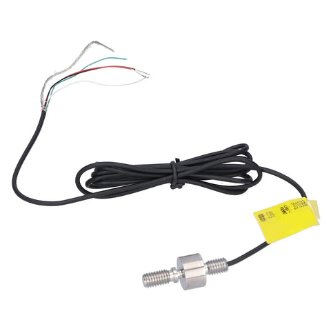 Stainless Steel Load Cell Sensor For Industrial Automation With Strong Fatigue Resistance And Accurate Force Measurement In Tension And Pressure Control Systems Durable 20 Kg Capacity For Heavy Duty Applications connected to black cable