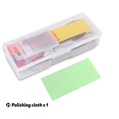 27 Piece Modeler Tools Craft Set For Miniatures Mecha Cars And Robots Ideal For Hobby Builds with storage box and polishing cloth