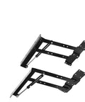 Hydraulic Lift Up Folding Hinge For Tables, Smooth Auto Lift With Gentle Descend shown in folded position.