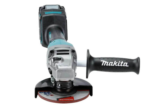 Cordless 40V Max Angle Grinder Powerhouse with handle and cutting disc for construction work and precision cutting