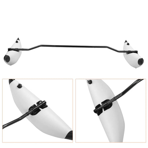 Inflatable Kayak Stabilizer Outrigger Kit For Fishing And Beginners, Lightweight PVC Portable Design, Easy Install And Remove