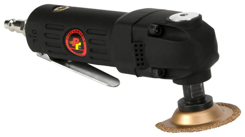 Pneumatic Oscillating Multi Tool Kit with Scraper Sander and Cutter Pro Grip Handle 7 Forward Positions Black