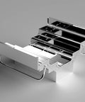 Built Like A Tank Knock Around Durable Foldable Stainless Steel Toolbox Set With Three Layer Compartments for tool organization.