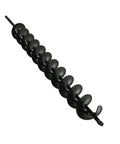 Auger Drill Bit for Planting Bulbs, 2 Inch Diameter, 24 Inch Length, heavy-duty alloy steel, side view of spiral design