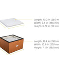 Filters and box dimensions of Three Stage Soldering Fume Extractor With HEPA And Activated Carbon Filters, 135W Pro Grade Dust And Gas Purifier For DIY Soldering, Welding, Laser Engraving And Workshop Ventilation, 115V 60Hz