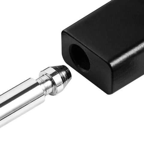 Trailer Hitch Receiver Lock Padlock Style With Swivel Head Five Eighths Inch Bent Pin Fits Class Three And Four Two And A Half Inch Receivers Ideal For Bike Rack Tray Ball Mount Tow Truck Car Boat RV Lock It Down close-up