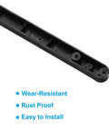 Black Plastic Drawer Slides With 12 Inch Side Mount Guide Rails And Mounting Hardware for easy installation and wear resistance.