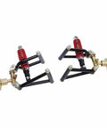 Front Suspension Swingarm Assembly Kit For ATV Quad Go Kart 220mm Upper And Lower Swing Arms With Shock Upgrade Heavy Duty Front End