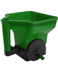 Green Handheld Lawn Spreader With Precise Control And Anti Clog Hopper for Even Seed And Fertilizer Distribution On Lawns