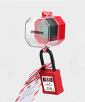 Emergency Stop Push Button Switch With Transparent Protection Cover Red Stop Box Key Lock for electrical safety
