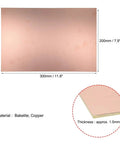 Single Sided Copper Clad Laminate PCB Board 300x200mm 1.5mm Thick for DIY Prototyping with material and thickness details shown