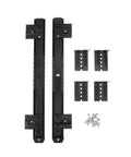 Double Row Steel Ball Bearing Drawer Slides Side Mounted Full Extension Cabinet Rails with brackets and screws.