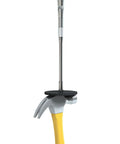 Telescoping Magnetic Pickup Tool With Bendable Hose Extends From 16 To 42 Inches lifting a hammer with 78 lb magnet