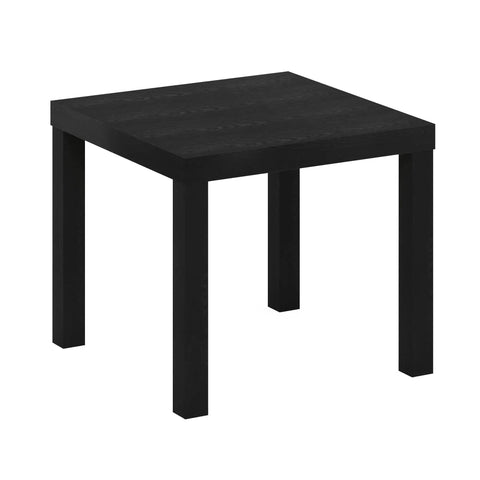 Classic Homey Square Parsons Side End Table In Black 1 Pack Minimalist Square End Table With 1.8 Inch Thick Top For Living Room Bedroom Dorm Decor Durable Engineered Wood Construction Easy Assembly And Space Saving For Small Rooms