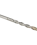 DEWALT carbide hammer drill bit, 1/4-inch by 4-inch, silver, side view