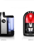Side and front view of Barista-Grade Home Espresso Machine With 15 Bar Constant Pressure Extraction, 0.5mm Fine Filtration, Precise 90C Temperature Control.