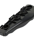 Left And Right Front Bumper Bracket Set 2-Piece Plastic Black For Corolla 2011 2012 2013, angled view of black plastic bracket